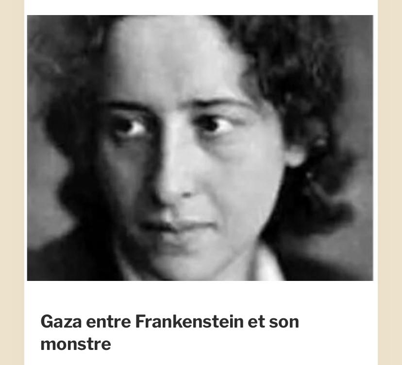 Gaza entre Frankenstein et son montre